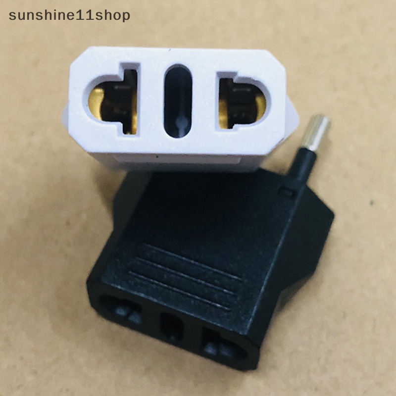 Sho Adapter Colokan Listrik Travel Amerika China Ke EU Eropa 6A Konektor Converter Plug 2pin N