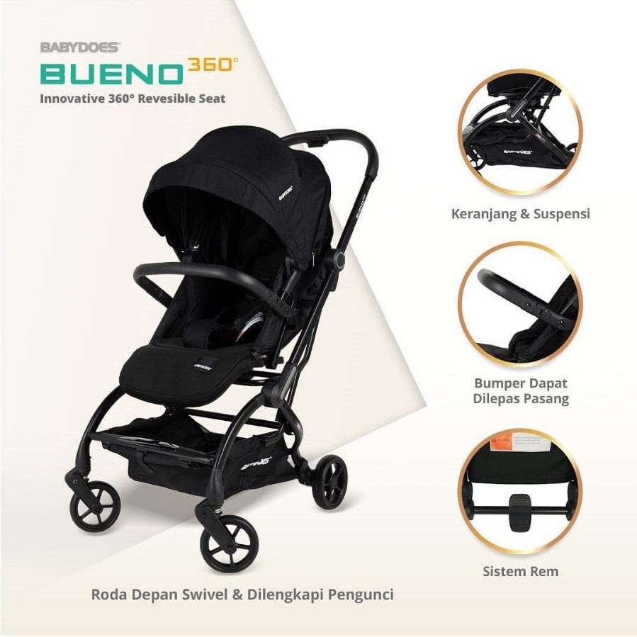 BabyDoes Bueno 360 Kereta Dorong Bayi Anak BD 736