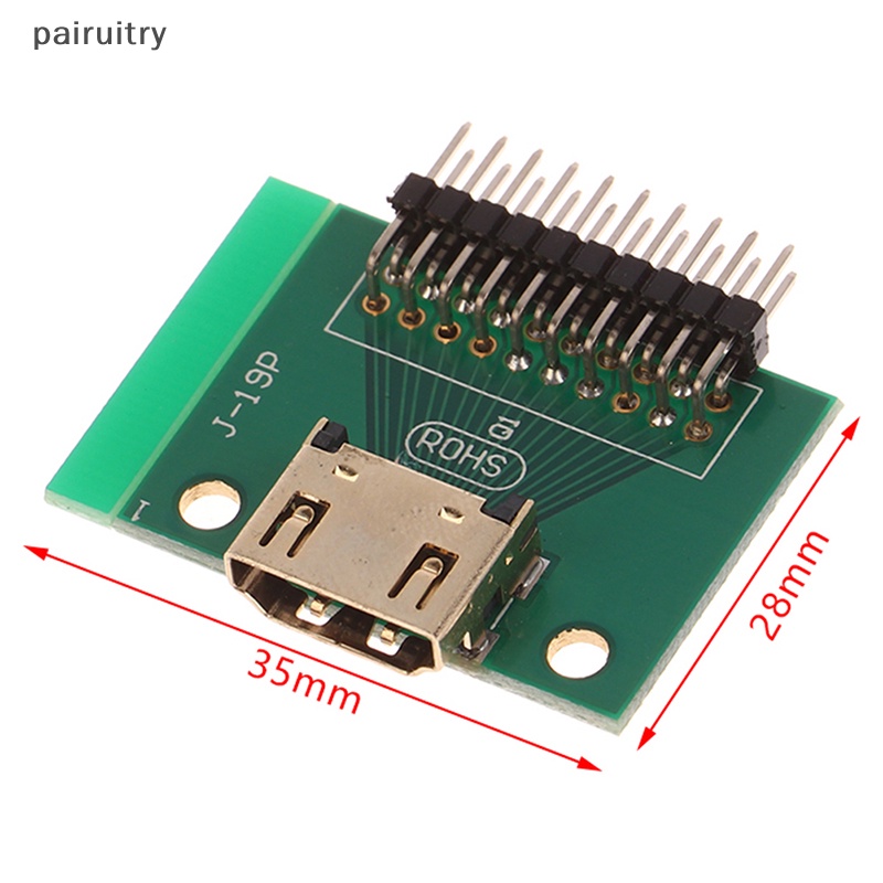 Prt Kompatibel Dengan HDMI 19Pin test Socket Jack 19Pin Adapter test Board Dengan PCB Board PRT