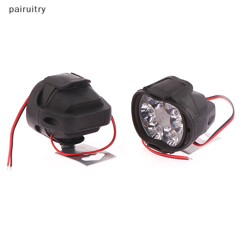 Prt Putih Super Terang 6lampu Depan Kerja LED 1200LM Skuter Fog Lamp Motor 1/2PCS Lampu Depan Motor Spotlight PRT