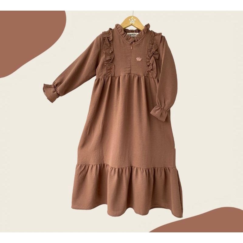 ZASKIYA- GAMIS TASYA ANAK PEREMPUAN BAHAN CREPE