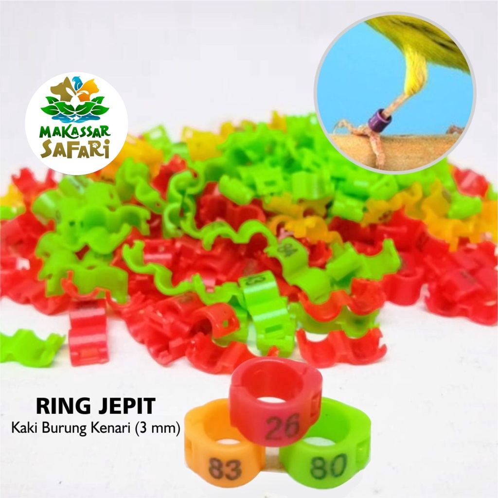 Ring Jepit 3mm 3 mm Gelang Cincin Velg Alat Penanda Kaki Burung Kenari