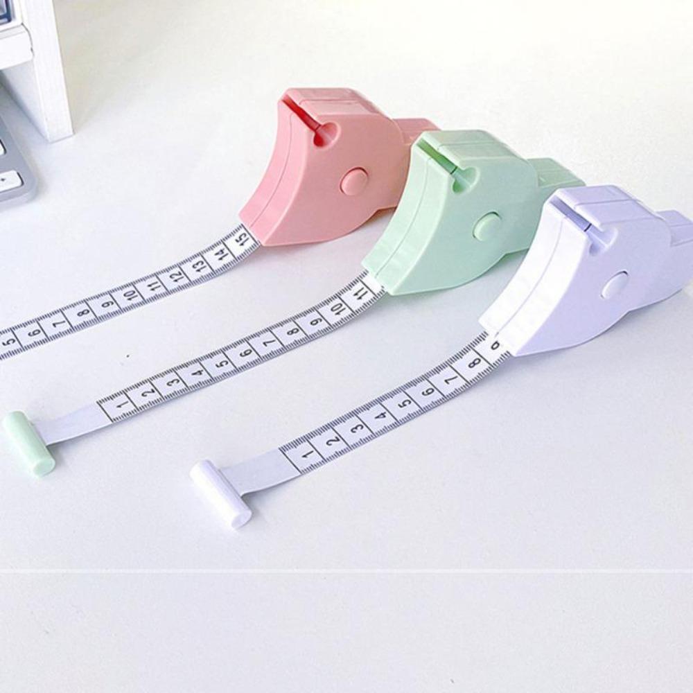 JEROMY Tape Measure Telescopic Sewing Film Meter Pengencang Diri Untuk Pinggang Dada Kaki Measuring Tape