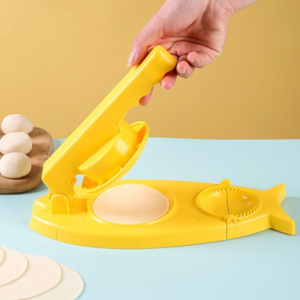 [Elegan] Alat Press Kulit Pangsit Praktis Dapur Manual 2in1 Dumpling Press Mold