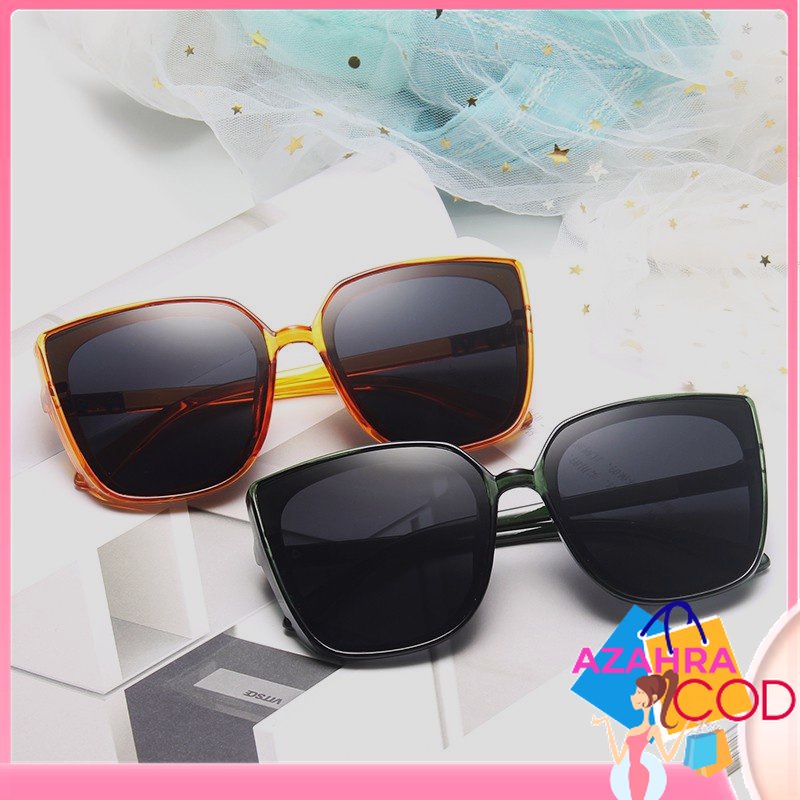 AZAHRA KACAMATA IMPORT KACAMATA SUNGLASS WANITA&amp;PRIA SUNGLASSES Kacamata Hitam Model Oversized Frame Besar