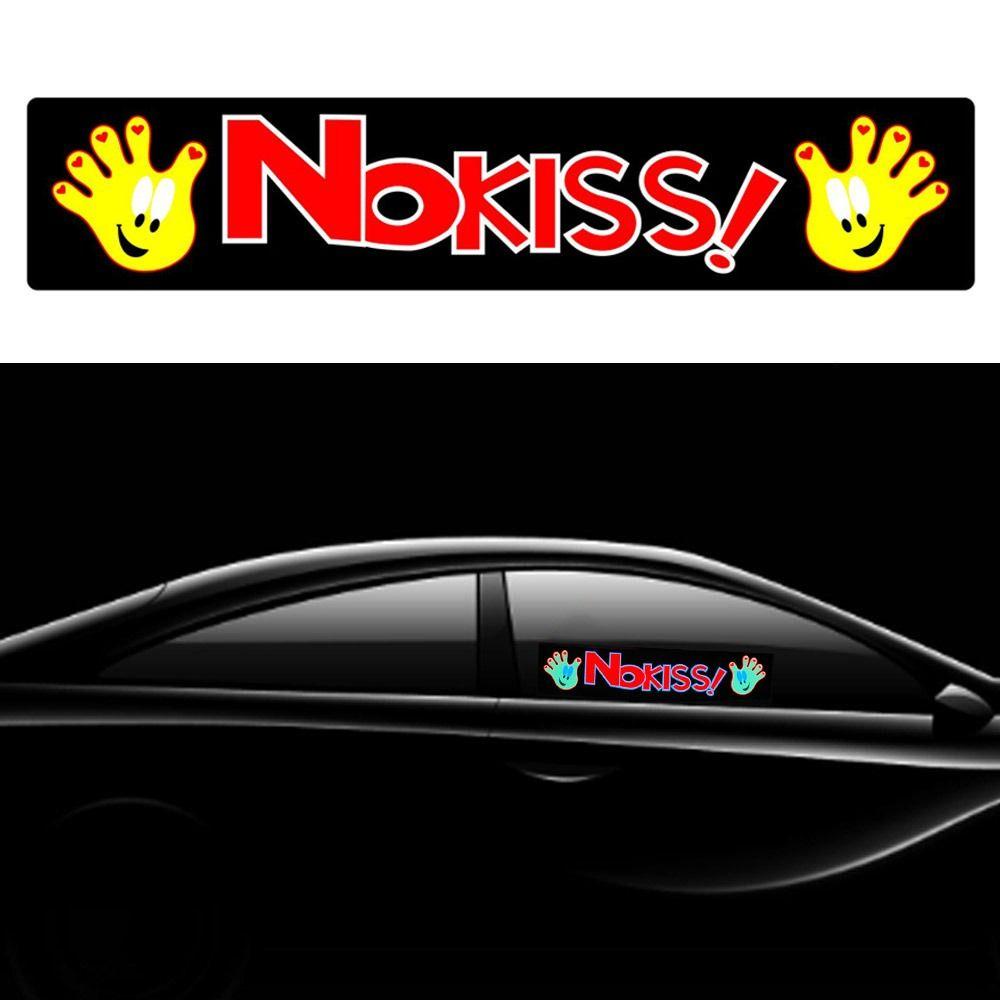 Populer Stiker Mobil LED Mobil Jendela NO KISS Mobil Elektrik Decals