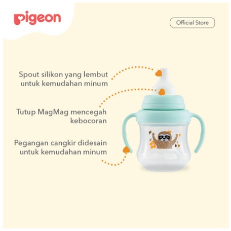 PIGEON MAG-MAG STRAW CUP GREEN HANGING TYPE