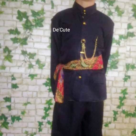 Baju Adat Betawi Anak Laki-laki Set Lengkap