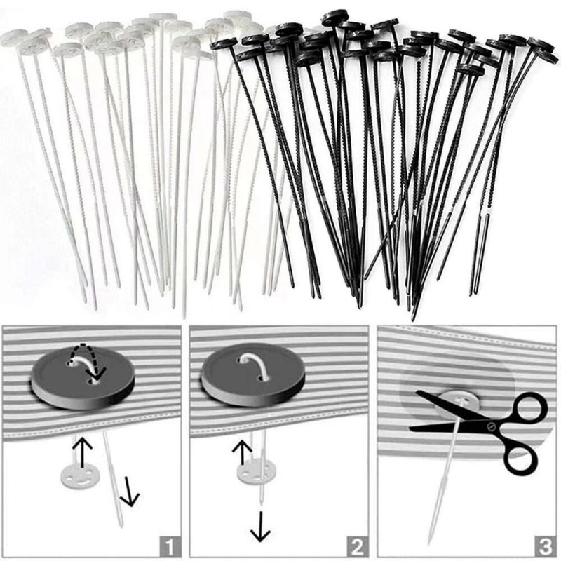 10 /30 /60Pcs Alat Tombol Cepat Nyaman Universal Tahan Aus Plastik Tanpa Jarum Tombol Jahit Tombol Cepat Perbaikan Tombol Tetap Alat