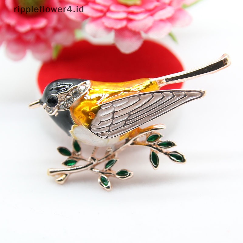 {rippleflower4.id} 2021pin Bros Burung Multicolor Enamel Berkualitas Bros Desainer Perhiasan Hadiah~