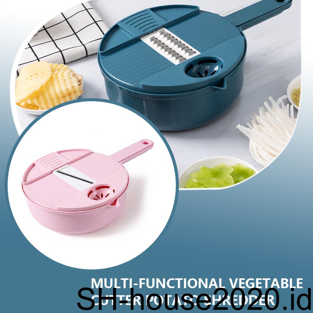 Rumah Tangga Multifungsi Pengiris Kentang Portable Manual Wortel Parutan Set Sayur Buah Zester Chopper Alat Masak