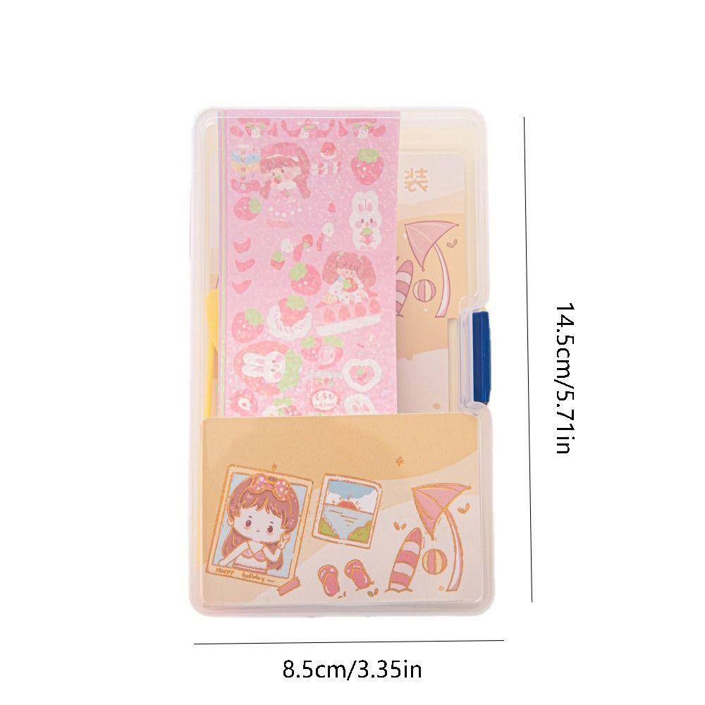 NEEDWAY Needway Goo Card Set Liontin Alat Tulis Gadis Mainan Jurnal Tools Set Tangan Akun Alat Pinset Guka Sticker Set