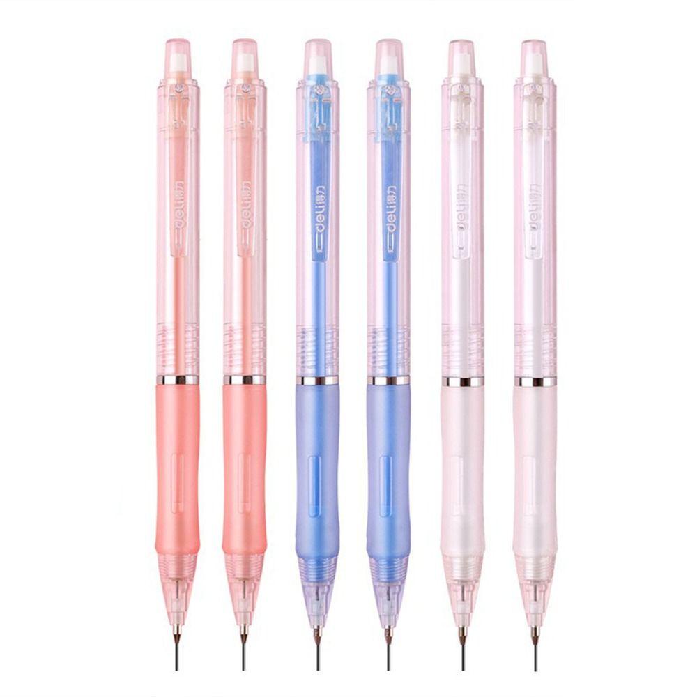 Mxbeauty Pensil Mekanik 2pcs Tulisan 0.5 /0.7mm Perlengkapan Seni Dengan Alat Tulis Eraser Pensil Otomatis