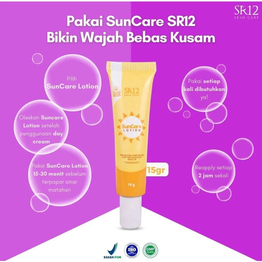 SKIN CARE SR12 - SUNBLOCK DAN SUNCARE