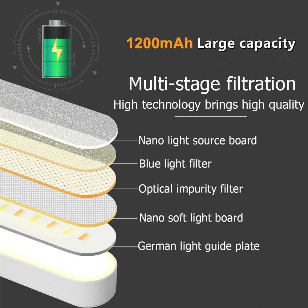 TD - LMP Ousam Lampu Baca LED USB Desk Lamp 2 in 1 5V with Remote Control - L03