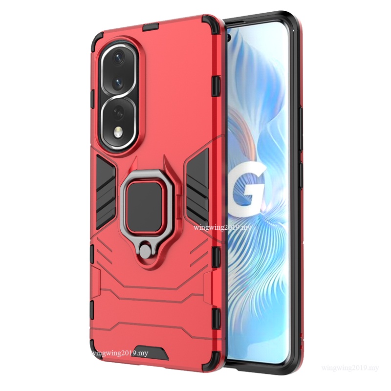 Shockproof Armor Case Untuk Huawei Honor 80Pro SE Cases Stand Holder Magnetic Phone Back Cover For Honor80Se 80Pro Tritone