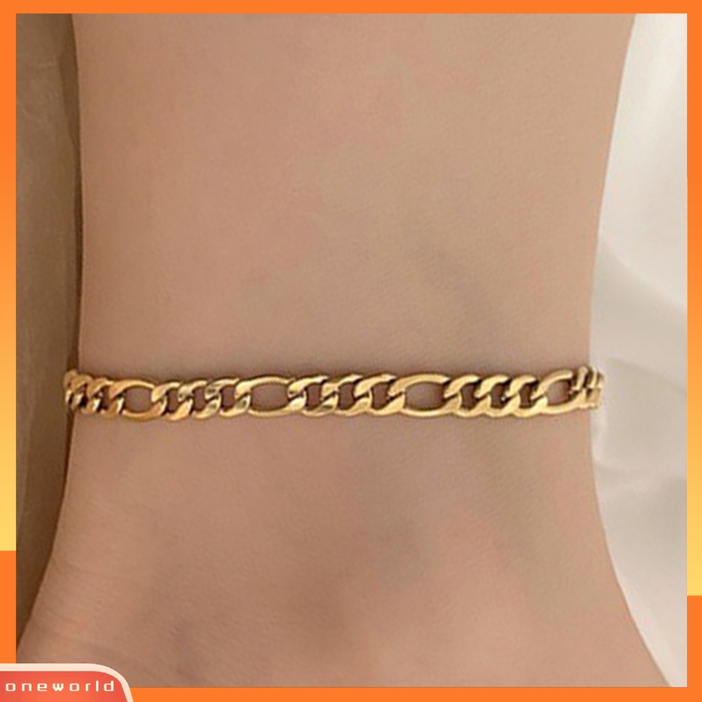 [WOD] Wanita Gelang Kaki Dainty Adjustable Elegan Slim Link Rantai Hypoallergenic Minimalis Pantai Kaki Rantai Gelang Kaki Perhiasan