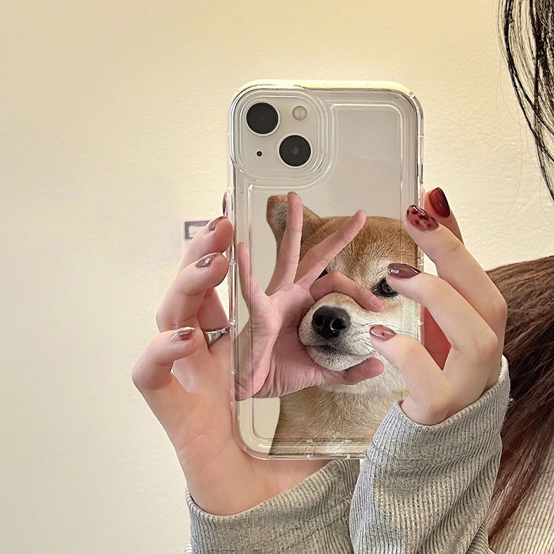 Case Anjing Lucu Untuk Oppo Realme C11 C3 C1 C20 C20A C21 C21Y C25 C25S C25Y C12 C15 10 9i 8i 8Pro 6i PH 5i 5s 9i U1 Reno 8 7 Lite Narzo 30 20 30A Airbag Shockproof Cover