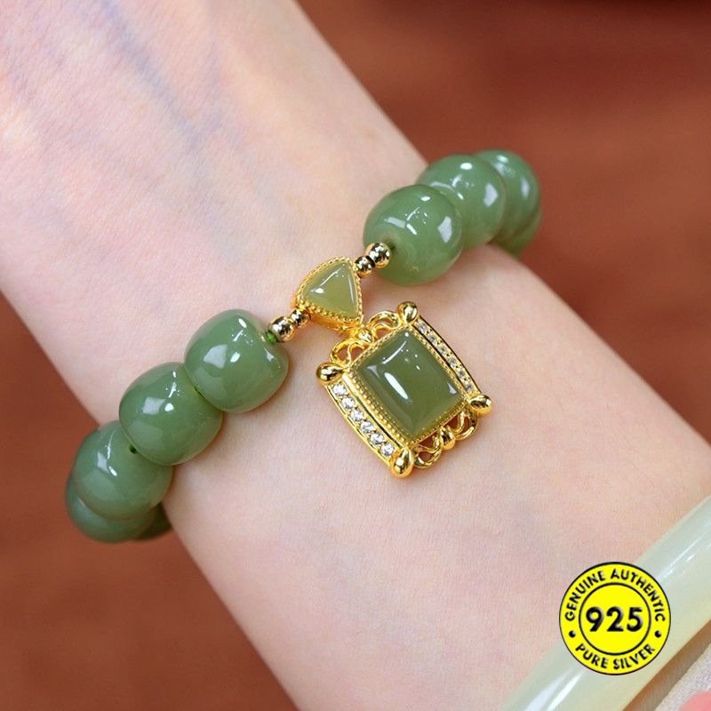 Surifangsheng Hetian Jade Bracelet Vintage Cube Sugar Bracelet