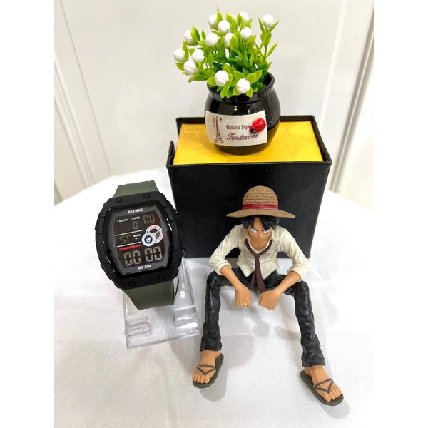 Jam Tangan Digital Pria SKYMAX WaterResist Strap Ruber 2209