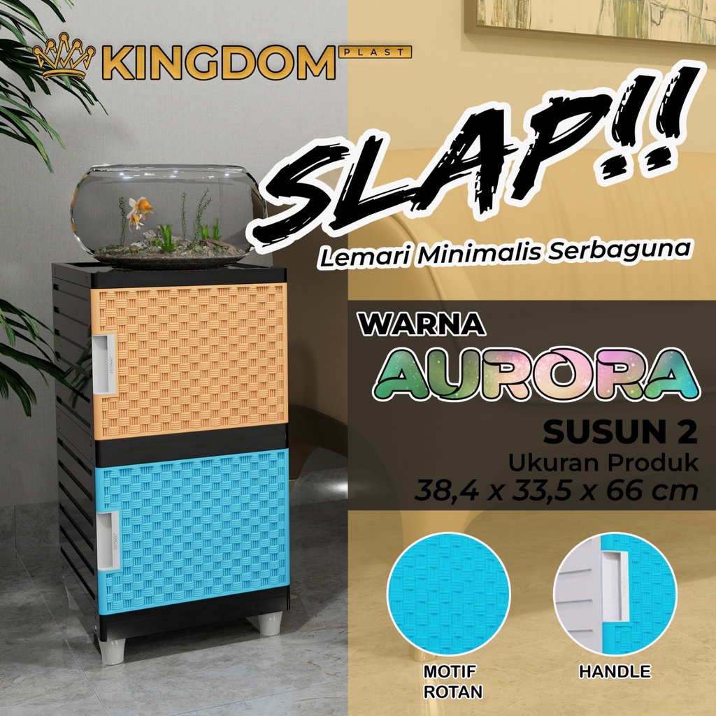 SLAP AURORA LEMARI PAKAIAN KINGDOM LEMARI SWING LEMARI PLASTIK LEMARI BAJU LEMARI ROTAN LEMARI MURAH SLAP AURORA