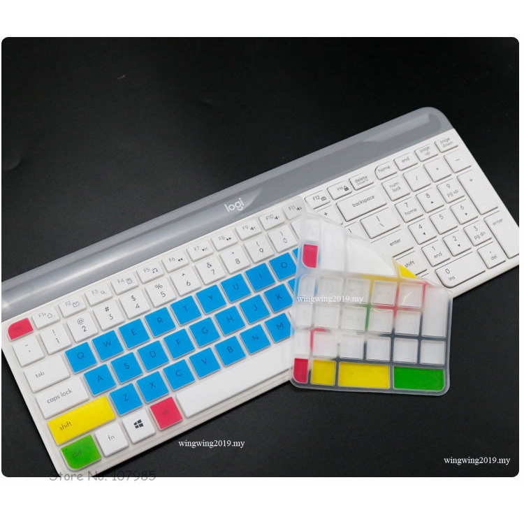 Skin Pelindung Penutup keyboard Wireless Silikon Tahan Debu Dapat Dicuci Untuk Logitech MK470 K580