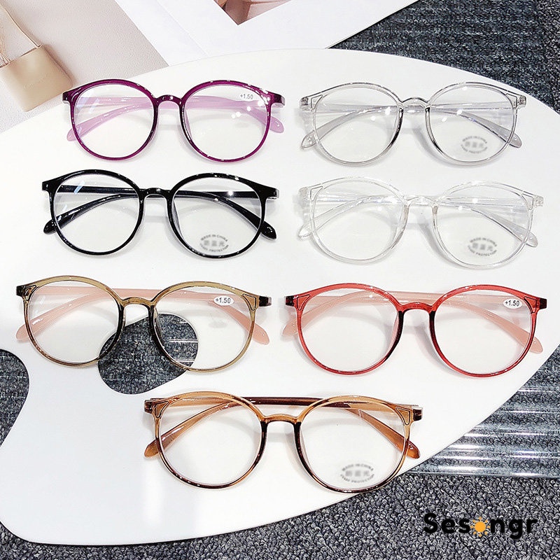 Kacamata Transparan Kaca mata Anti radiasi Fashion Optik Cahaya Anti-Biru Plastik HD Ultra-ringan Lensa -SG