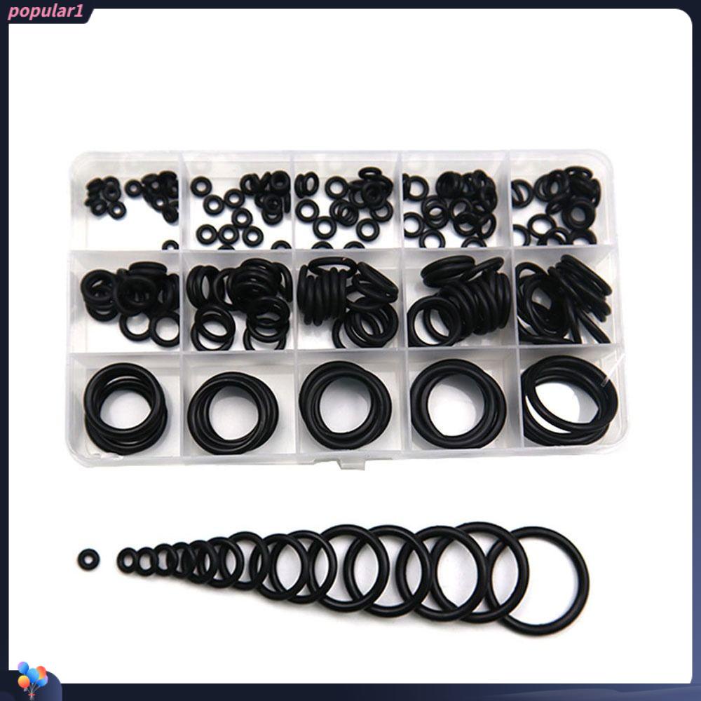 Populer 200pcs O-ring Assortment Kit Metrik Mekanik Ledeng Otomotif Sealing O-ring