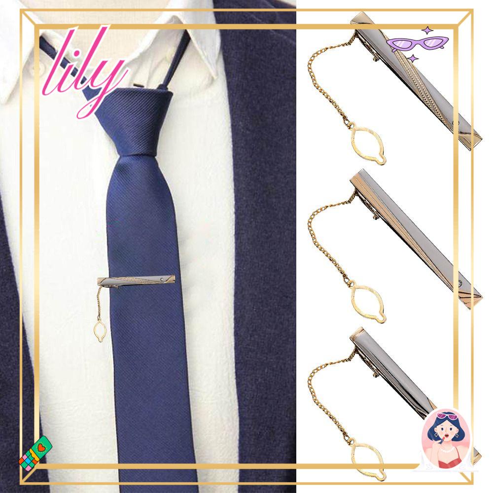 Lily Tie Clip Business Bar Clasp Tie Pin Perhiasan Bar Bros Clasp