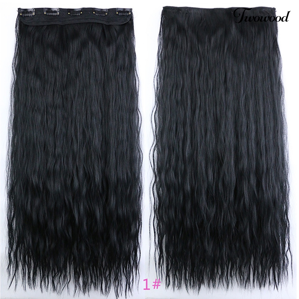 Twowood Fashion Wanita Panjang Keriting Bergelombang Serat Rambut Sintetis Wig Cosplay Pesta Sopak