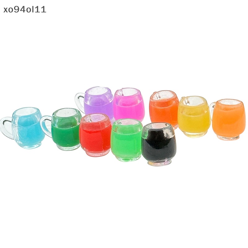 Xo 5Pcs Luminous Shot Glass Mini Warna Cangkir Anggur Ornamen Micro Landscape Dekorasi Rumah Boneka Miniatur Mainan OL