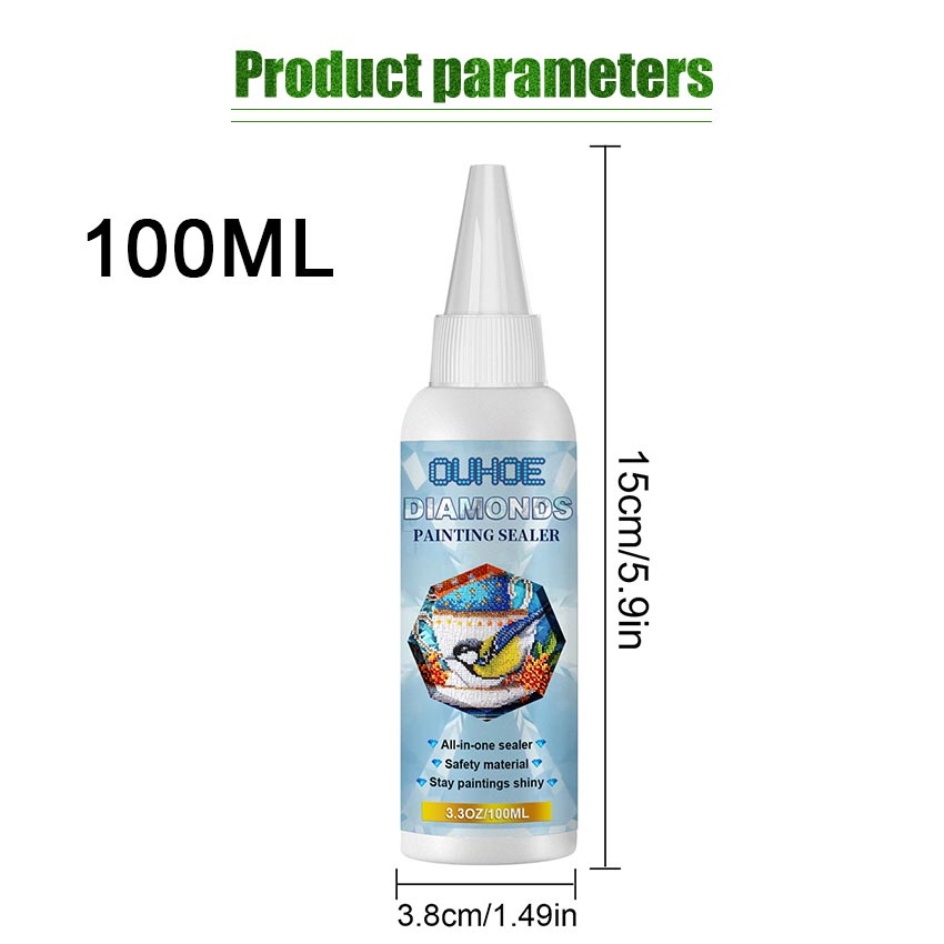 

RK 100ml Lem Segel Lukisan Berlian / Lem Lukisan Berlian Tahan Air Untuk Kerajinan Tangan