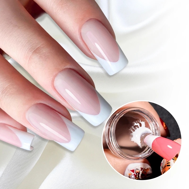 Set Scraper Stamper Kuku Jelly Transparan/DIY Stamping Cetakan Nail Plate Manicure Tools