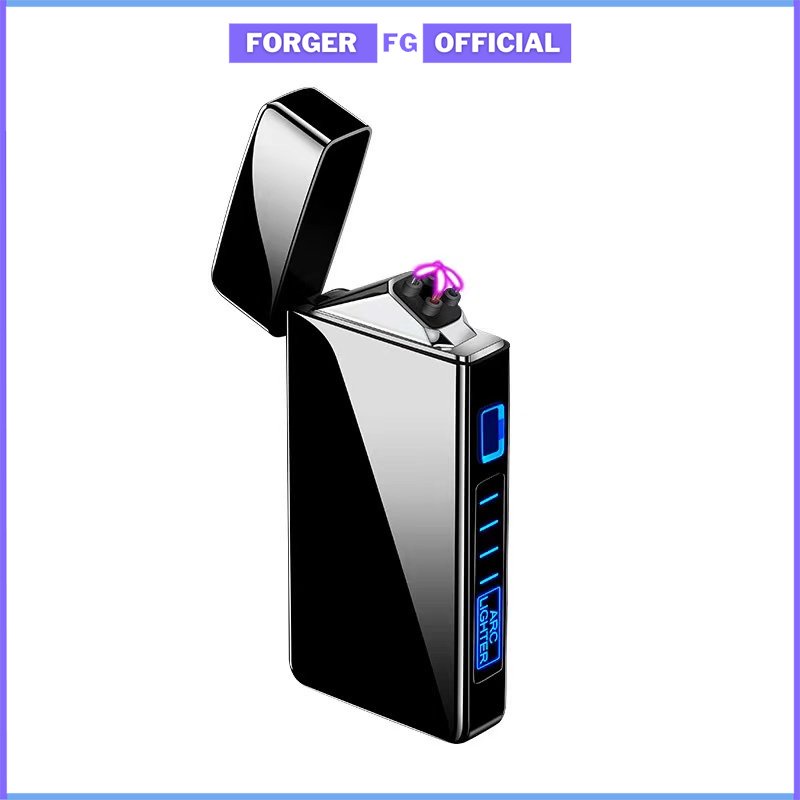 FORGER Korek Api Unik Elektrik Plasma Usb - Korek Api Usb Cross Double Arc