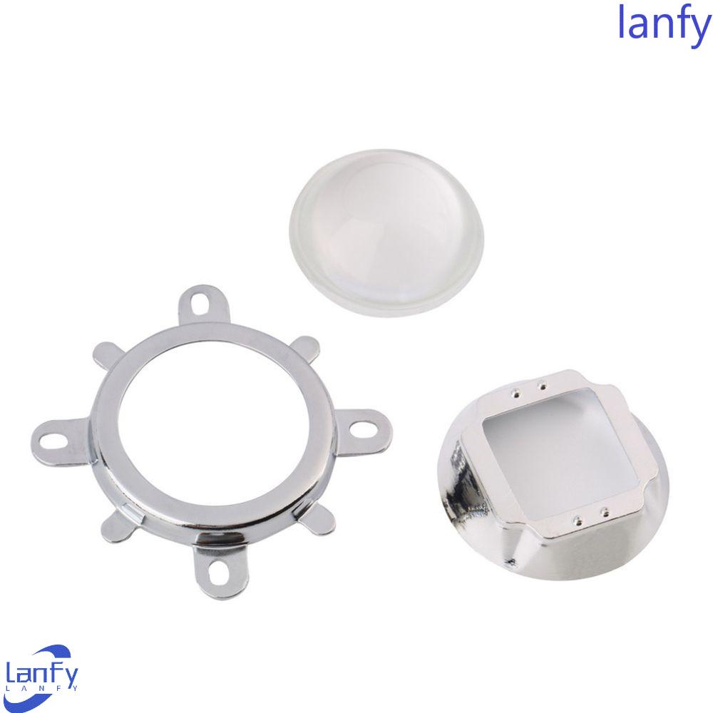 Lanfy 44mm Lensa LED 60-80 Derajat Kualitas Tinggi Reflektor Collimator 20W-100W 1Set Mendunia 44mm Lensa Reflector Lens