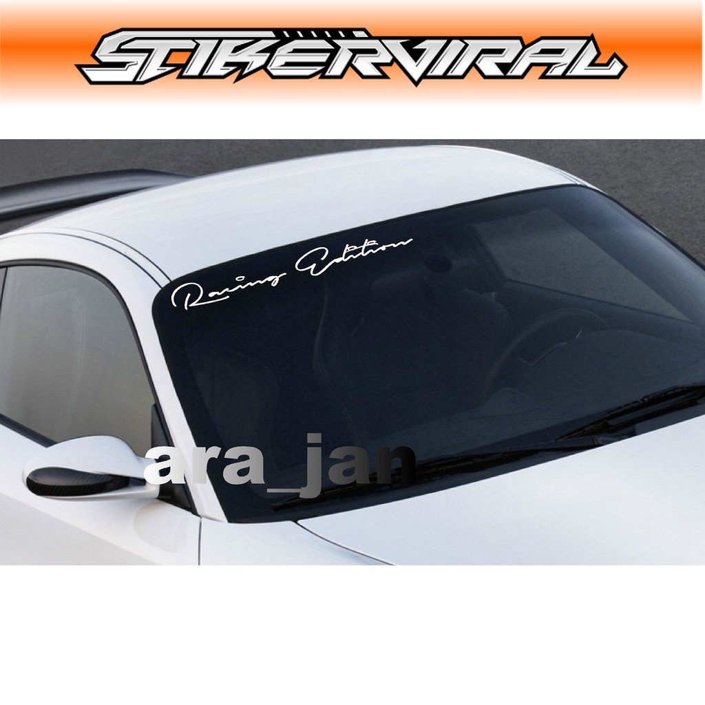 STICKER STIKER RACING EDITION MOBIL KAP KACA BODY TEMPEL SESUAI KEINGINGIN