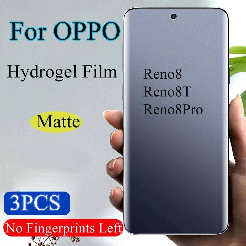 3pcs Film Hidrogel Matte Untuk OPPO A97 A96 A95 A94 A93 A92 A91 A9 A8 A74 A73 A72 A7 A5S A58 Cakupan Penuh Pelindung Layar Lembut Untuk OPPO A55 A54 A53 A3S A36 A35 A32 A3 A1K A15