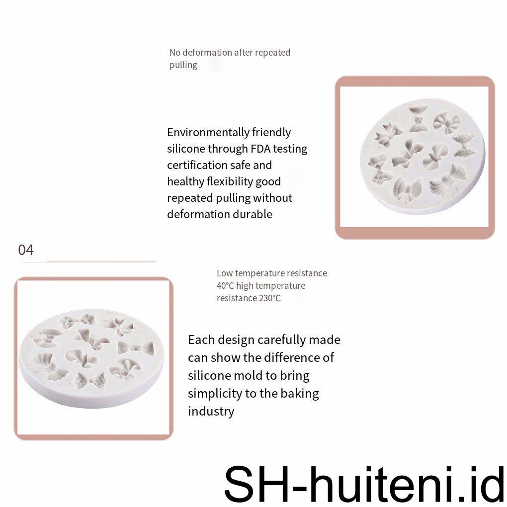 Fondant Kue 9rongga Busur Cetakan Kartun Cetakan Coklat Dekorasi Cetakan Cookies Bakeware Gula Alat Dapur Rumahan