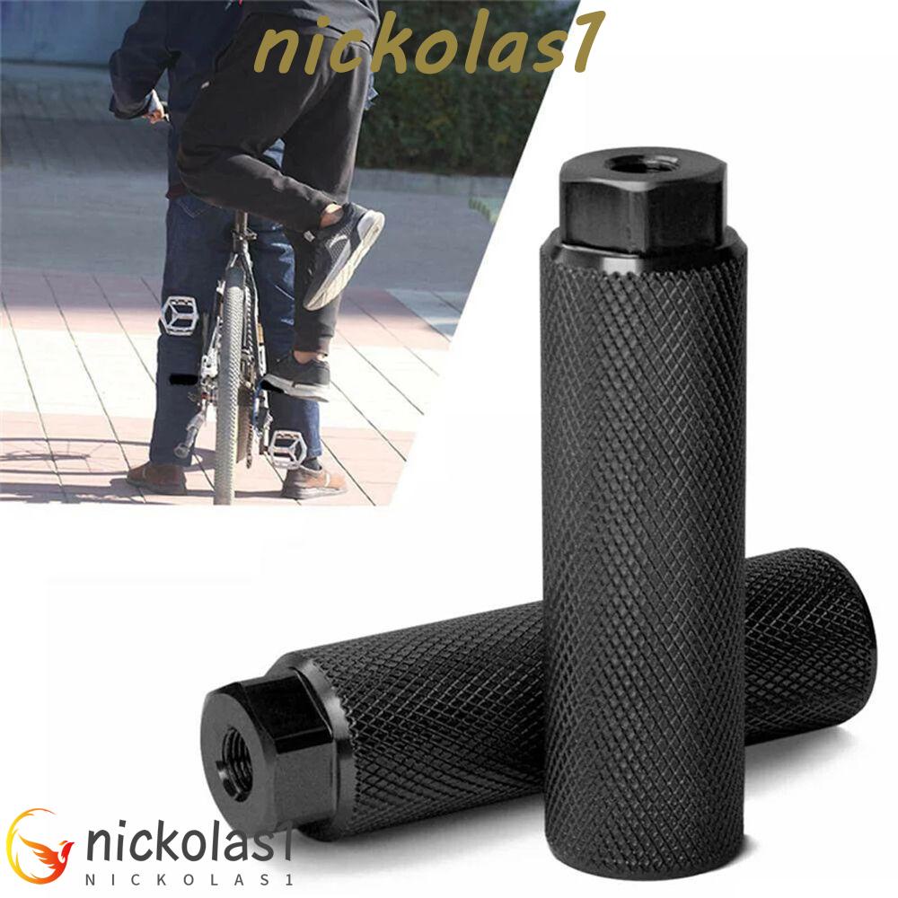 Nickolas1 Pasak Sepeda Bagian Sepeda 3/8 inch As Stunt Pegs BMX Pasak Anti-Selip Pasak Belakang Sepeda As Pedal