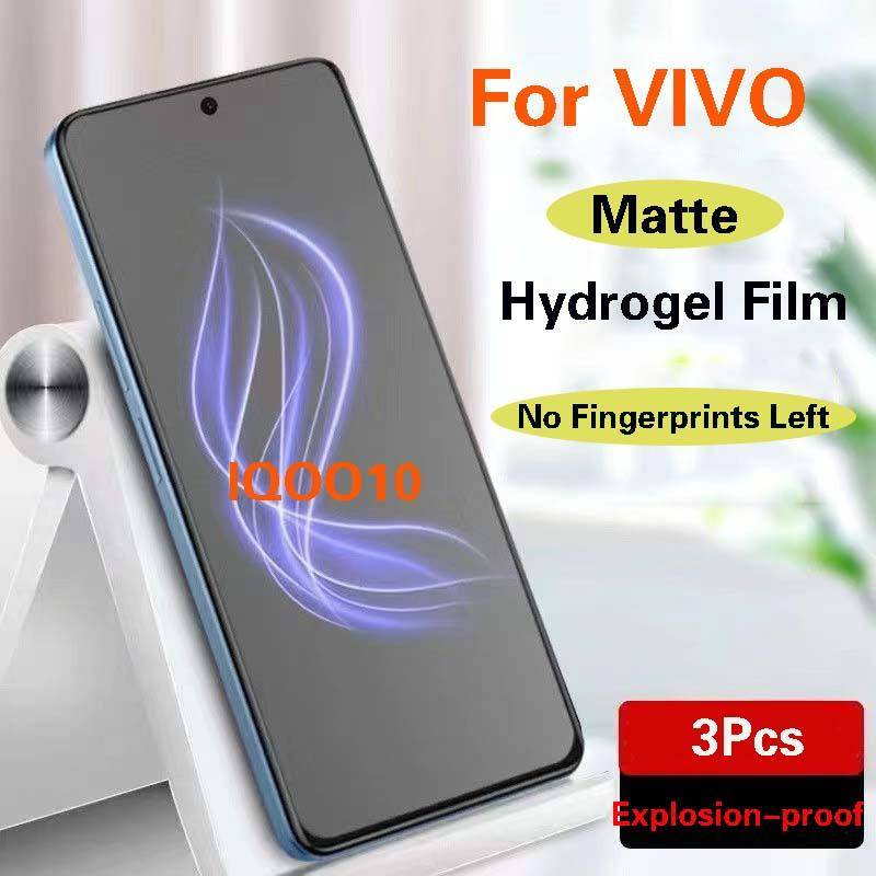 3pcs Untuk Vivo iQOO 11 10 9 8 Pro 9SE 9T 75 3 Pelindung Layar Matte Untuk iQOO Neo 7 855 Racing 7 6 5 SE 5S U1 U3 U3X U5 U5X U5e Z1 Z1X Z3 Z6 Z7i Hidrogel Film