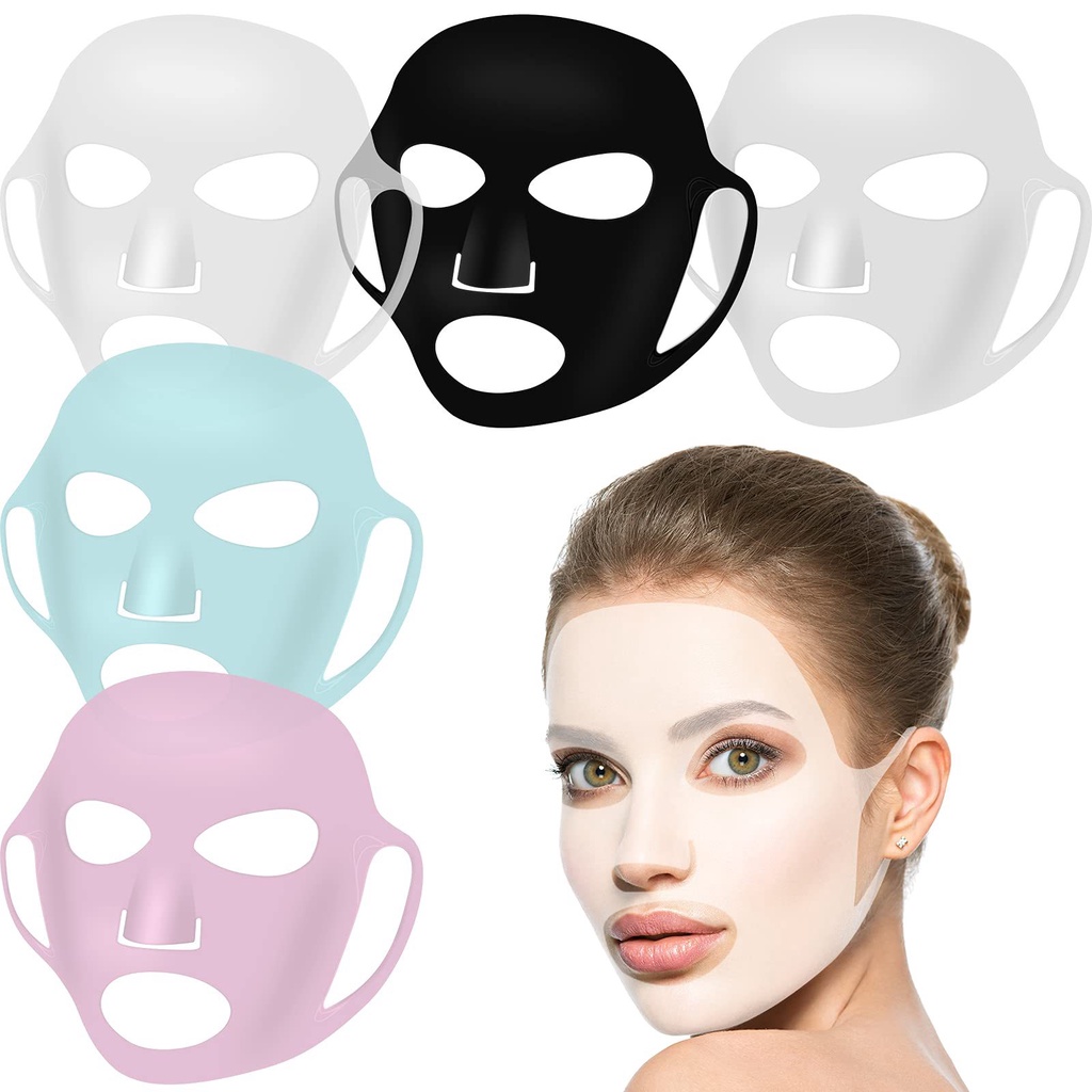 Penutup Masker Telinga Gantung 3D Masker Wajah Anti Menjatuhkan Silikon Tetap Sabuk Reusable Pelembab Masker Wajah Memperbaiki Alat Bantu Stretchable Masker Aplikator Alat Perawatan Kulit Untuk Wanita