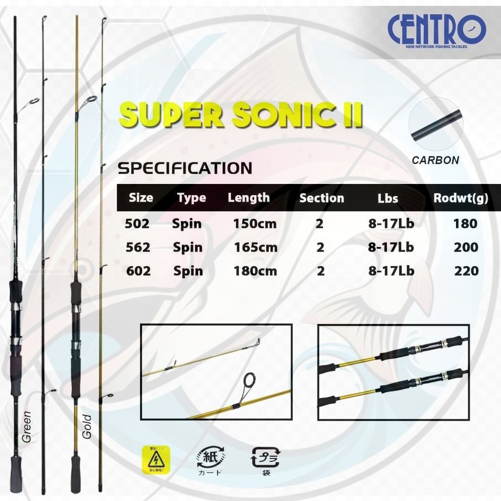 Joran Spinning  Carbon Centro Super Sonic II 150-180cm