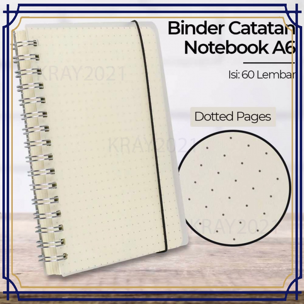 Buku Binder Catatan Jurnal Harian Notebook Ukuran A6 AK137