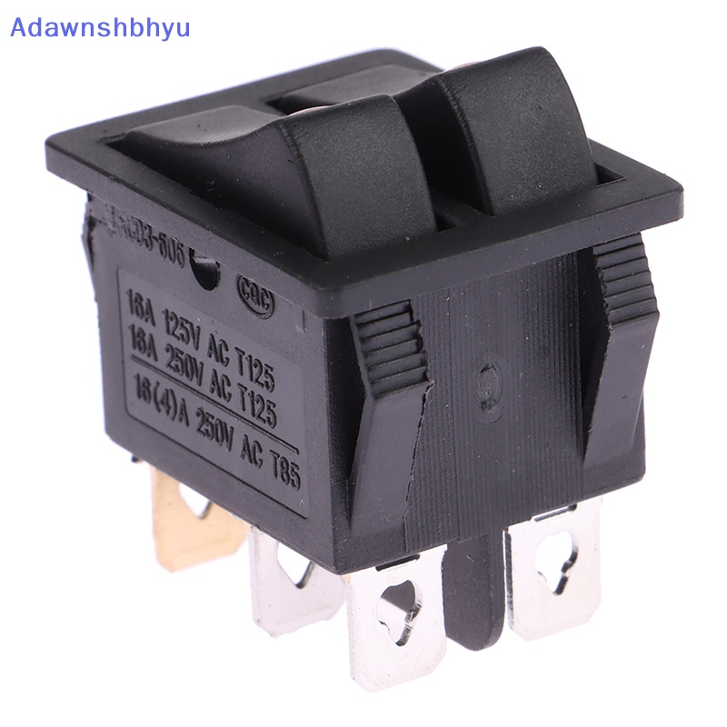 Adhyu KCD3-606 Saklar Rocker Ganda Dengan Lampu ON/OFF 6Pin Power Button Switch Electric Baking Pan Saklar Pemanas Listrik 16A~250V AC ID