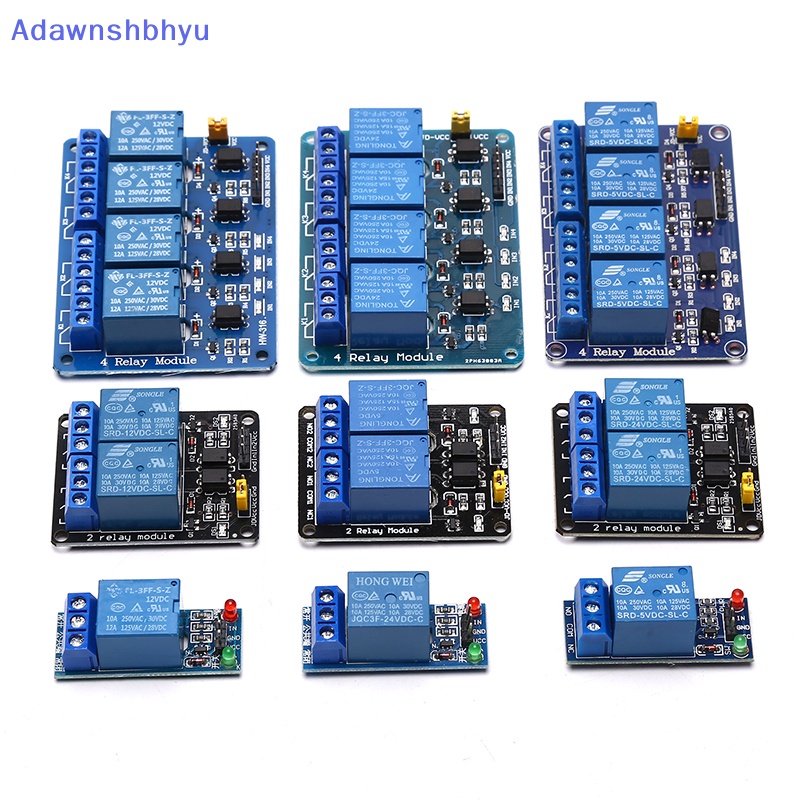 Modul Relay Adhyu 5V 12V 24V Dengan Relay Optocoupler Output1 Modul Relay 2 4 Arah ID