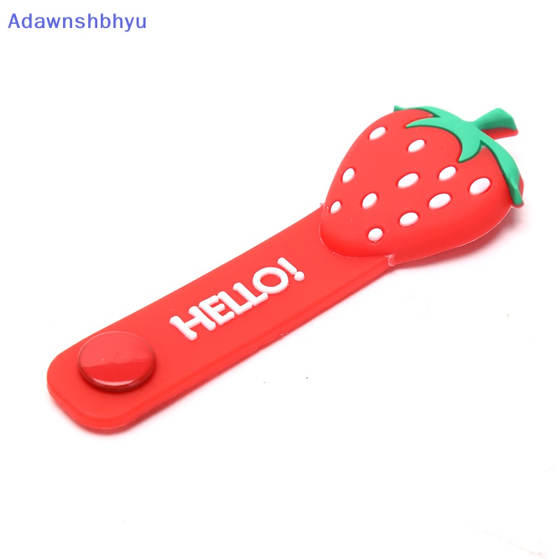 Adhyu Cute Fruit Flower Cable Winder Kabel Organizer Winder Penanda Pelindung Kawat Hold ID