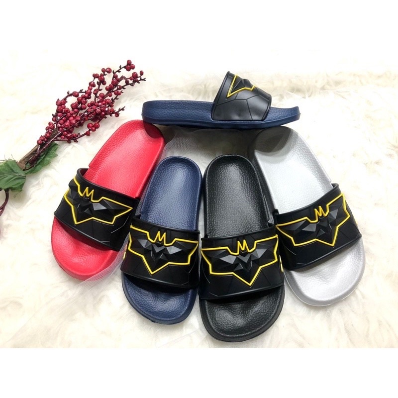 COD!! SANDAL SELOP ANAK LAKI BATMAN IMPORT 2-10 TAHUN / SLIP ON KARAKTER PREMIUM 2 3 4 5 6 7 8 9 10 TAHUN SIZE 24-29