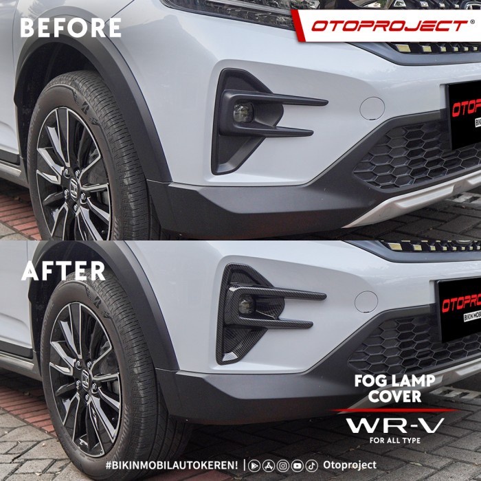 Otoproject Fog Lamp Cover Depan Mobil All New WRV 2022 2023