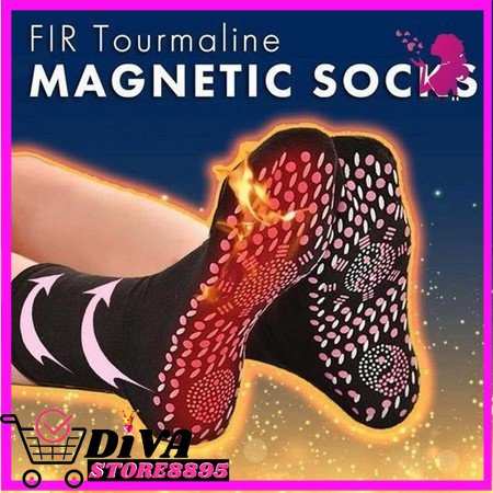 Tourmaline Kaos Kaki Terapi Therapy Magnetic Socks Tourmaline-Sumbawa DIVA STORE