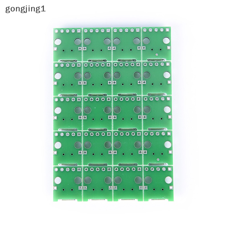 Ggg 20pcs micro usb to DIP 2.54mm Konektor Adaptor Modul Papan panel female 5-pin ID